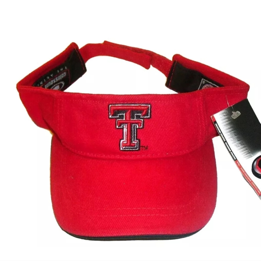 Texas Tech Kids Youth Red Visor hat New Tags Ncaa